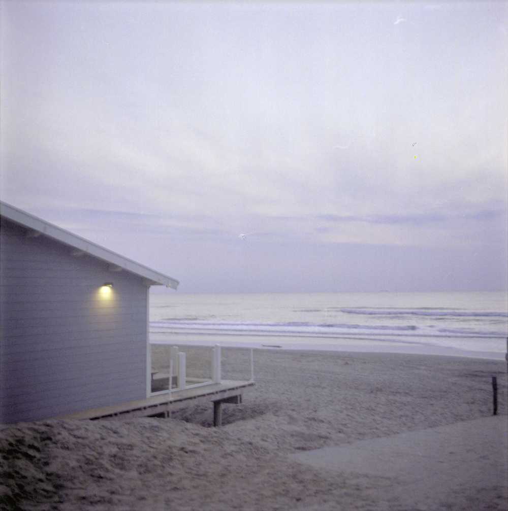 cloudy beach