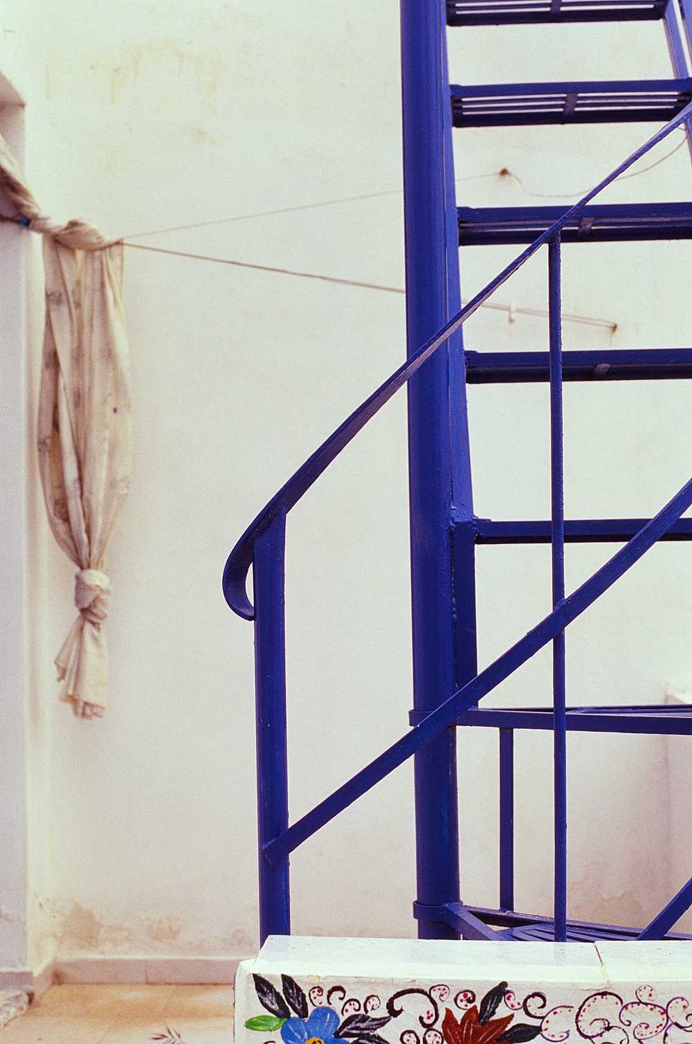blue and white
